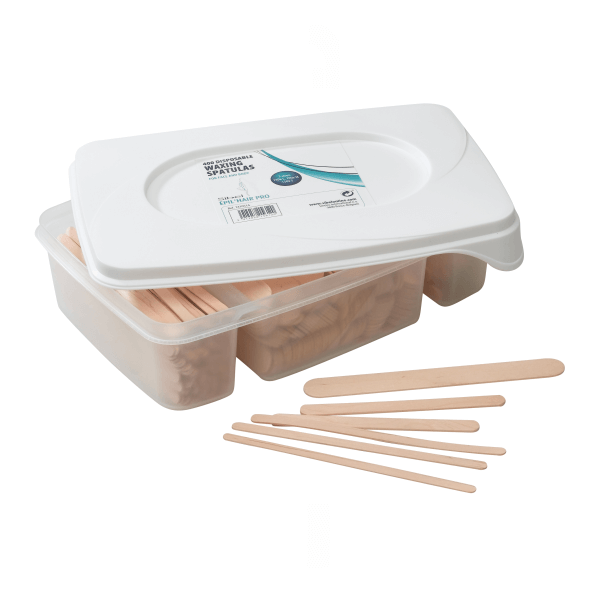Kit met houten spatels 3 Formaten 400ST